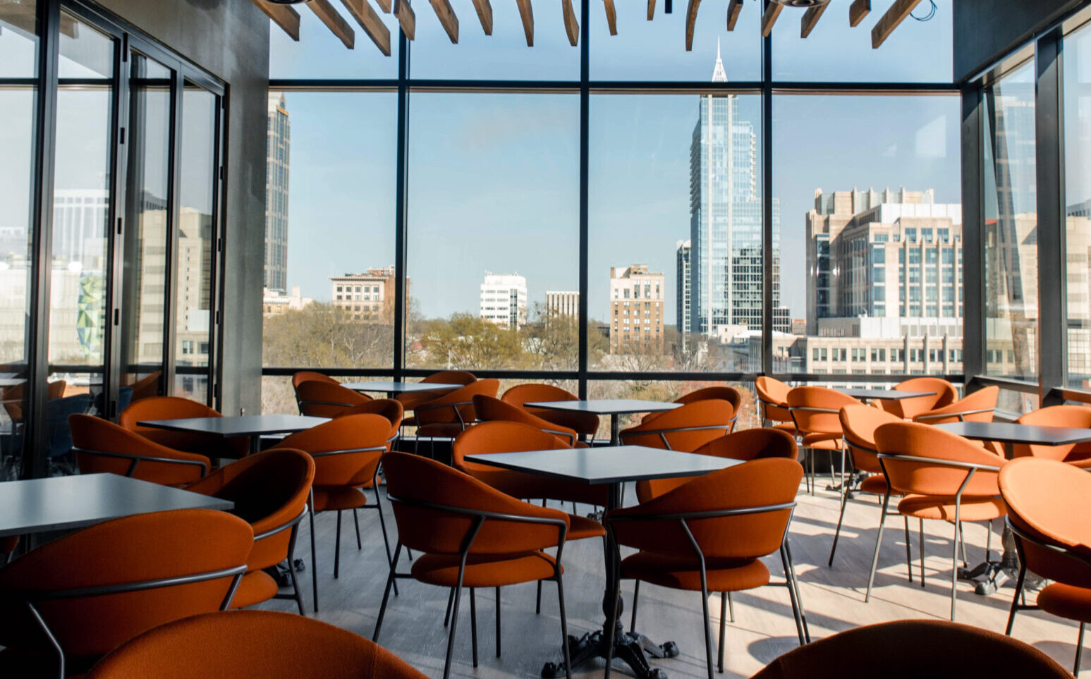 Raleigh Rooftop Restaurant Views