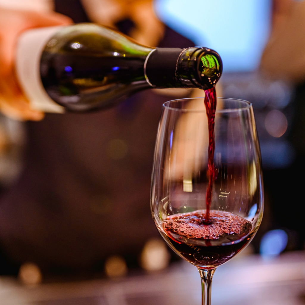 La Terrazza Raleigh Red Wine Pour